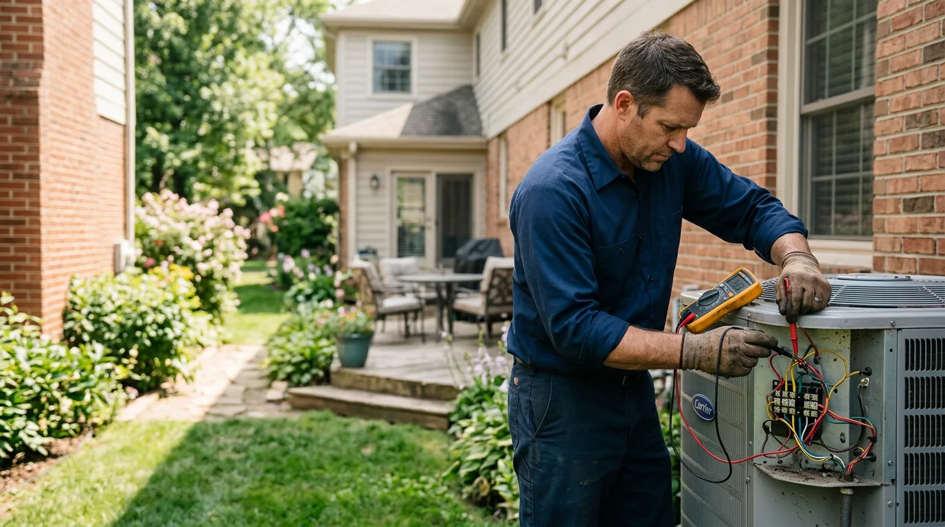HVAC technician working near New Manchester, WV